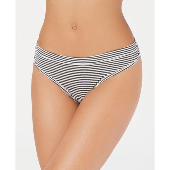 Alfani Ultra Soft Mix-and-Match Thong Underwear Grey Stripe NWT Size Small - Picture 1 of 5